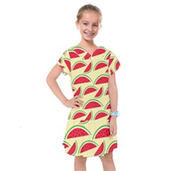 Watermelon Pattern Kids  Drop Waist Dress