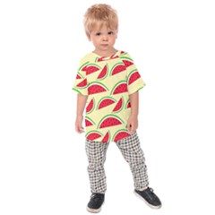 Watermelon Pattern Kids  Raglan Tee