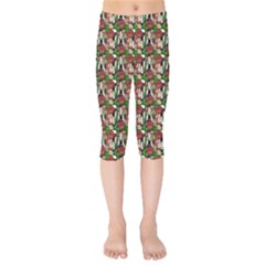 Swimmer 20s Green Kids  Capri Leggings  by snowwhitegirl