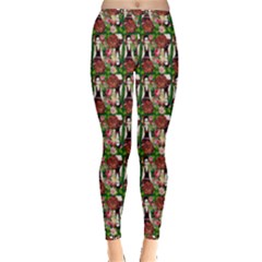 Swimmer 20s Green Inside Out Leggings by snowwhitegirl