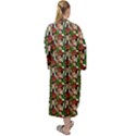 Swimmer 20s Green Maxi Velour Kimono View2