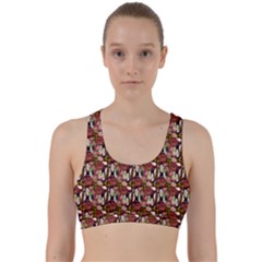 Swimmer 20s Burgundy Back Weave Sports Bra by snowwhitegirl