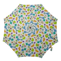 Bacteria Virus Seamless Pattern Hook Handle Umbrellas (medium)