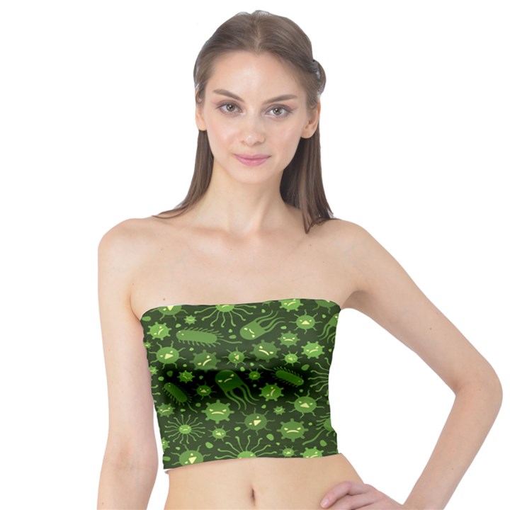 Seamless Pattern With Viruses Tube Top