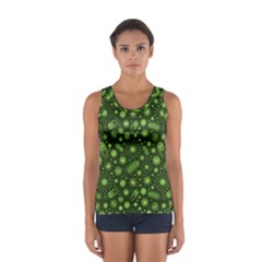 Seamless Pattern With Viruses Sport Tank Top  by Vaneshart
