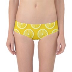 Lemon Fruits Slice Seamless Pattern Classic Bikini Bottoms by Vaneshart