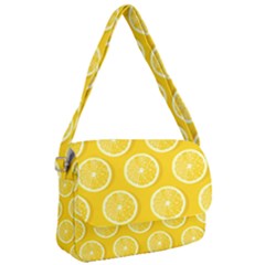 Lemon Fruits Slice Seamless Pattern Courier Bag by Vaneshart