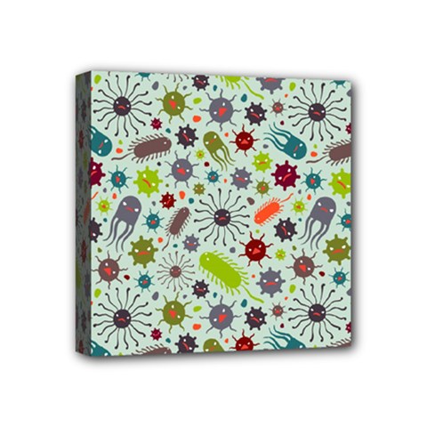 Seamless Pattern With Viruses Mini Canvas 4  X 4  (stretched)