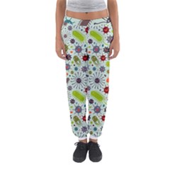 Seamless Pattern With Viruses Women s Jogger Sweatpants