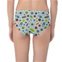 Seamless Pattern With Viruses Mid-Waist Bikini Bottoms View2