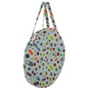 Seamless Pattern With Viruses Giant Round Zipper Tote View3