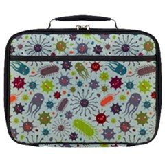 Seamless Pattern With Viruses Full Print Lunch Bag