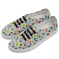 Seamless Pattern With Viruses Women s Classic Low Top Sneakers