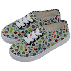 Seamless Pattern With Viruses Kids  Classic Low Top Sneakers