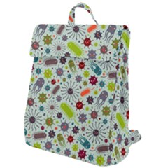 Seamless Pattern With Viruses Flap Top Backpack