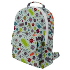 Seamless Pattern With Viruses Flap Pocket Backpack (small)