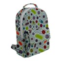 Seamless Pattern With Viruses Flap Pocket Backpack (Small) View2
