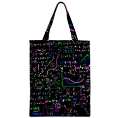 Math Linear Mathematics Education Circle Background Zipper Classic Tote Bag by Vaneshart