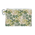 Flower Leaves Background Canvas Cosmetic Bag (Large) View1