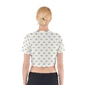 Ant Sketchy Comic Style Motif Pattern Cotton Crop Top View2