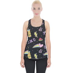 Cute Girl Things Seamless Background Piece Up Tank Top by Vaneshart