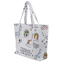 Abstract Fashion Background Suitable Fabric Printing Zip Up Canvas Bag