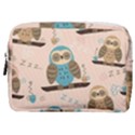 Seamless Pattern Owls Dream Cute Style Fabric Make Up Pouch (Medium) View1