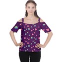 Colorful Stars Hearts Seamless Vector Pattern Cutout Shoulder Tee View1