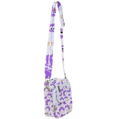 Purple Owl Pattern Background Shoulder Strap Belt Bag by Vaneshart