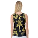 Mexican Culture Golden Tribal Icons Women s Basketball Tank Top View2