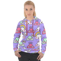 Cloud Seamless Pattern Women s Overhead Hoodie by Vaneshart