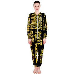 American Golden Ancient Totems Onepiece Jumpsuit (ladies)  by Vaneshart