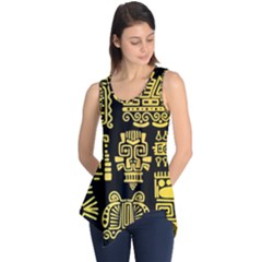 American Golden Ancient Totems Sleeveless Tunic