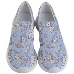 Pattern With Cute Unicorns Women s Lightweight Slip Ons by Vaneshart