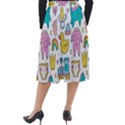 Baby Care Stuff Clothes Toys Cartoon Seamless Pattern Classic Velour Midi Skirt  View2