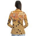 Top View Honeycomb Drape Collar Cardigan View2