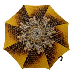Honeycomb With Bees Hook Handle Umbrellas (medium) by Vaneshart