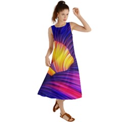 Abstract Antelope Pattern Background Summer Maxi Dress by Vaneshart