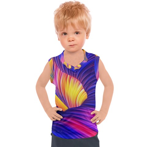 Abstract Antelope Pattern Background Kids  Sport Tank Top by Vaneshart