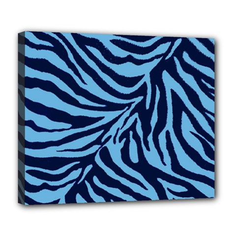 Zebra 3 Deluxe Canvas 24  x 20  (Stretched)