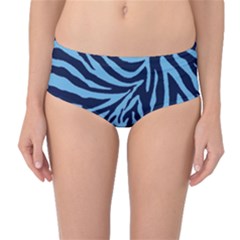 Zebra 3 Mid-Waist Bikini Bottoms