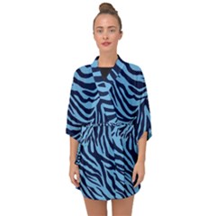 Zebra 3 Half Sleeve Chiffon Kimono