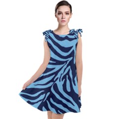 Zebra 3 Tie Up Tunic Dress by dressshop