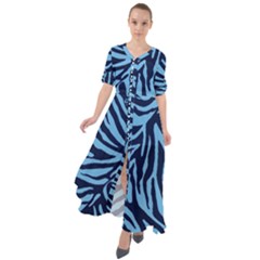 Zebra 3 Waist Tie Boho Maxi Dress