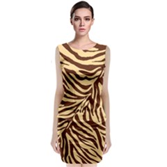 Zebra 2 Classic Sleeveless Midi Dress by dressshop