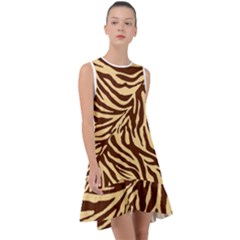 Zebra 2 Frill Swing Dress by dressshop