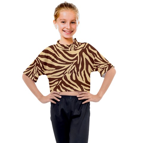 Zebra 2 Kids Mock Neck Tee by dressshop