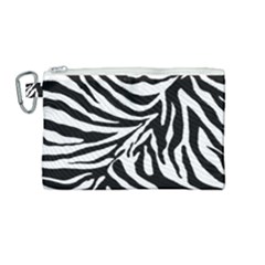 Zebra 1 Canvas Cosmetic Bag (medium) by dressshop