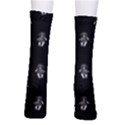 Creepy Skull Doll Motif Print Pattern Men s Crew Socks View2