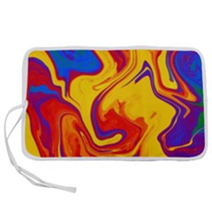 Gay Pride Swirled Colors Pen Storage Case (m) by VernenInk